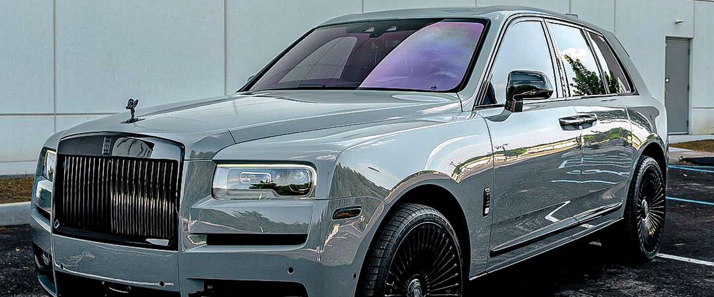 Ceramic coating application on luxury car at ZGuard Dubai